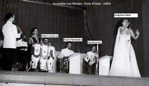 Oran - Foire-Expo- Orchestre Lou Monoer - Josephine Baker - 1953